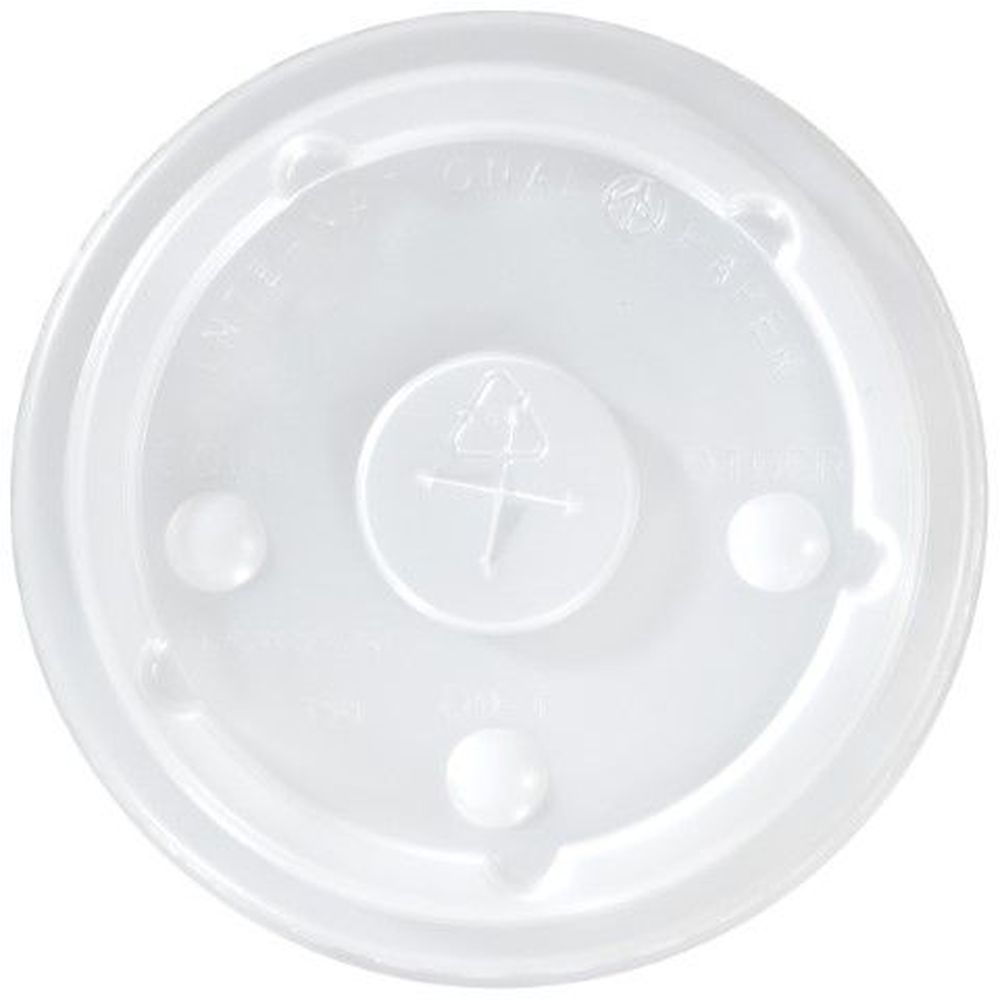 Flat Straw Translucent Bubble Lid for 12-24 oz Cold Cup