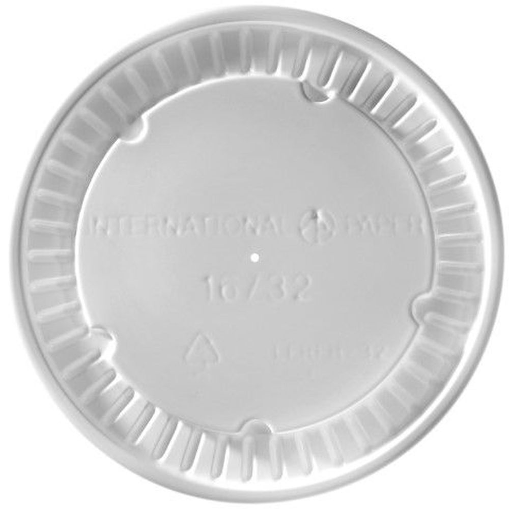 White Paper Flat Lid for 16/24/32 Ounce Food Containers