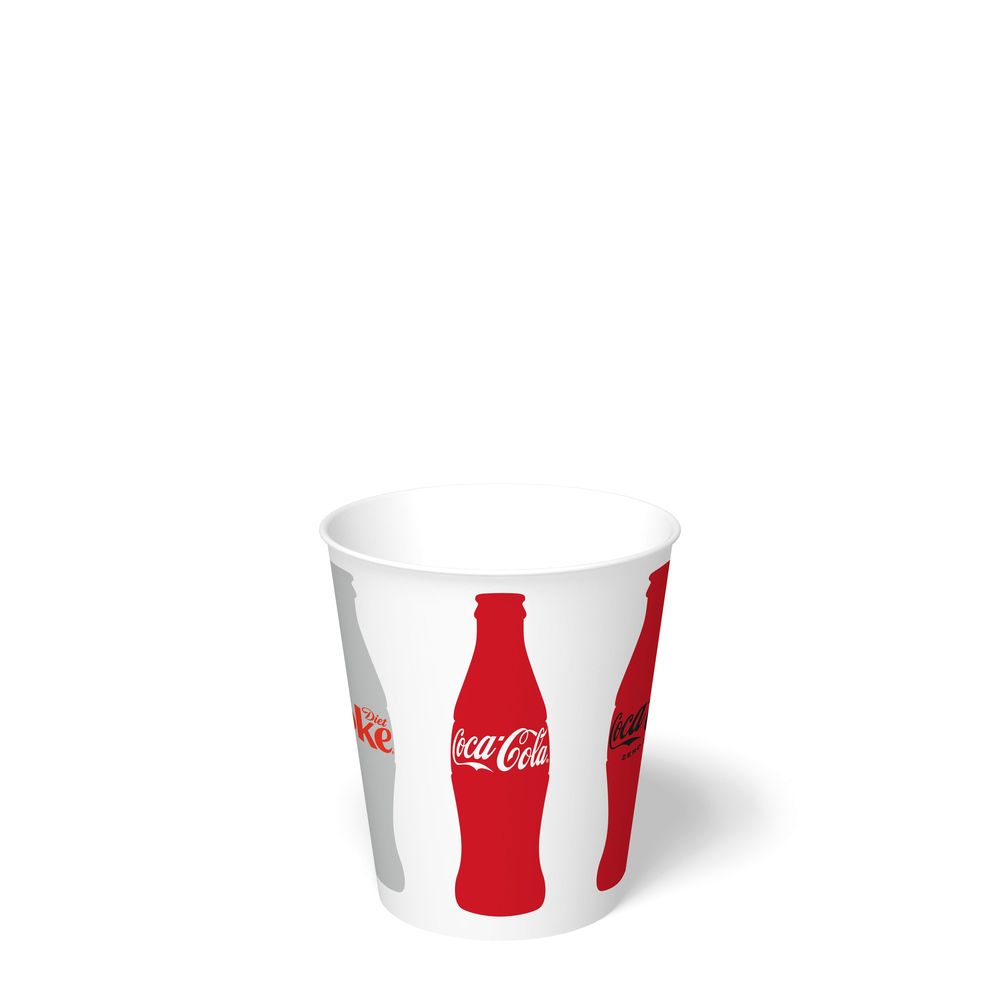 Coke Print PE Coated Paper Squat Cold Cup