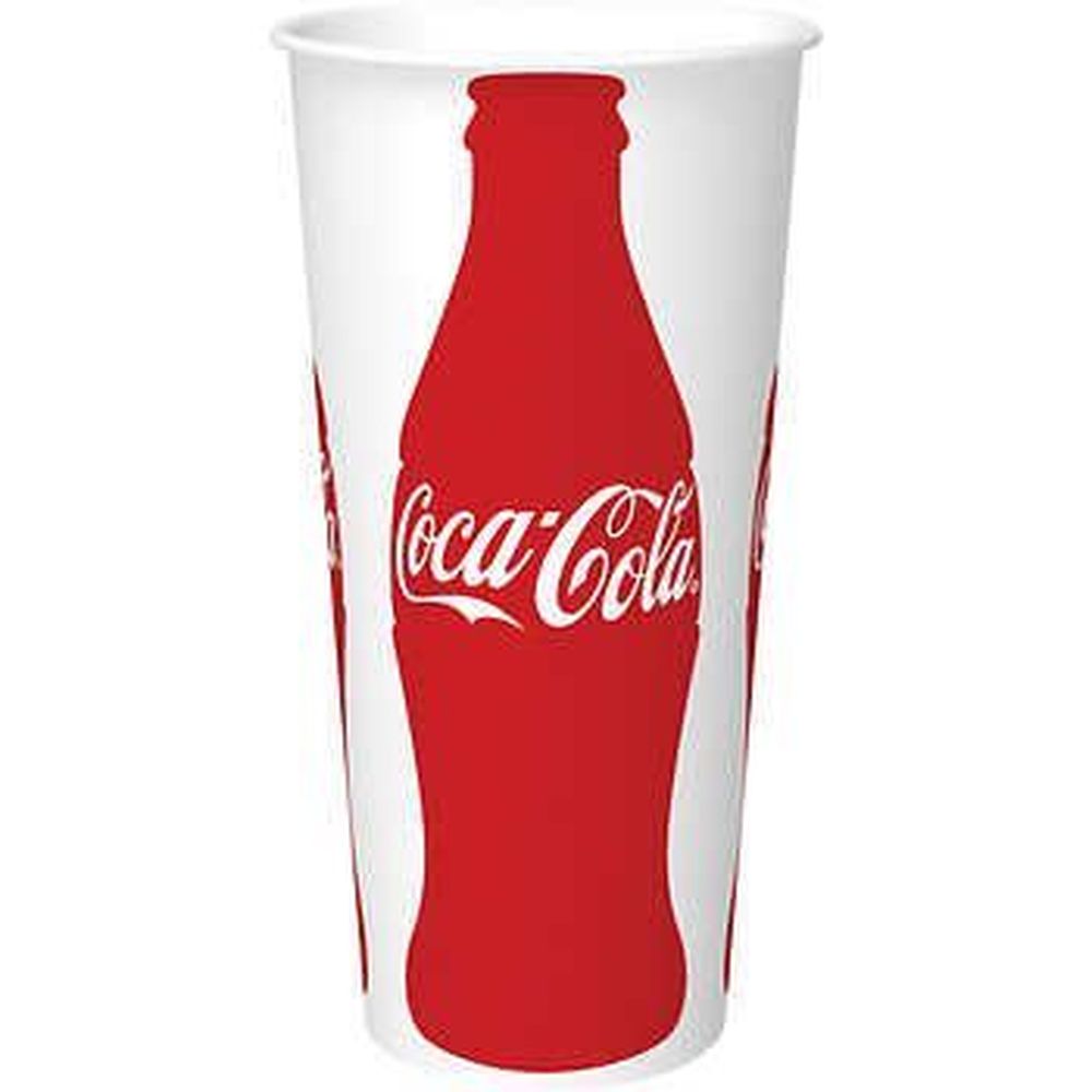 Coke Print PE Coated Paper Tall Cold Cup