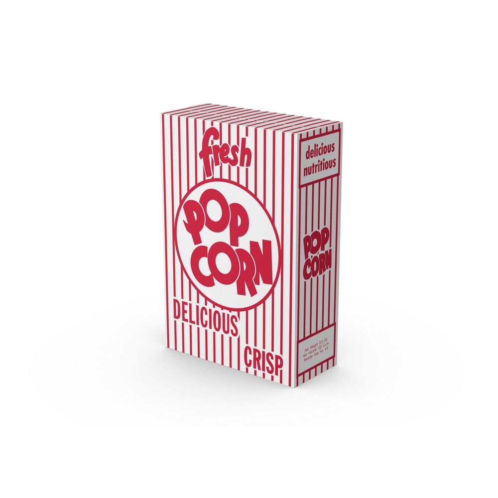 4E Stock Print Popcorn Box