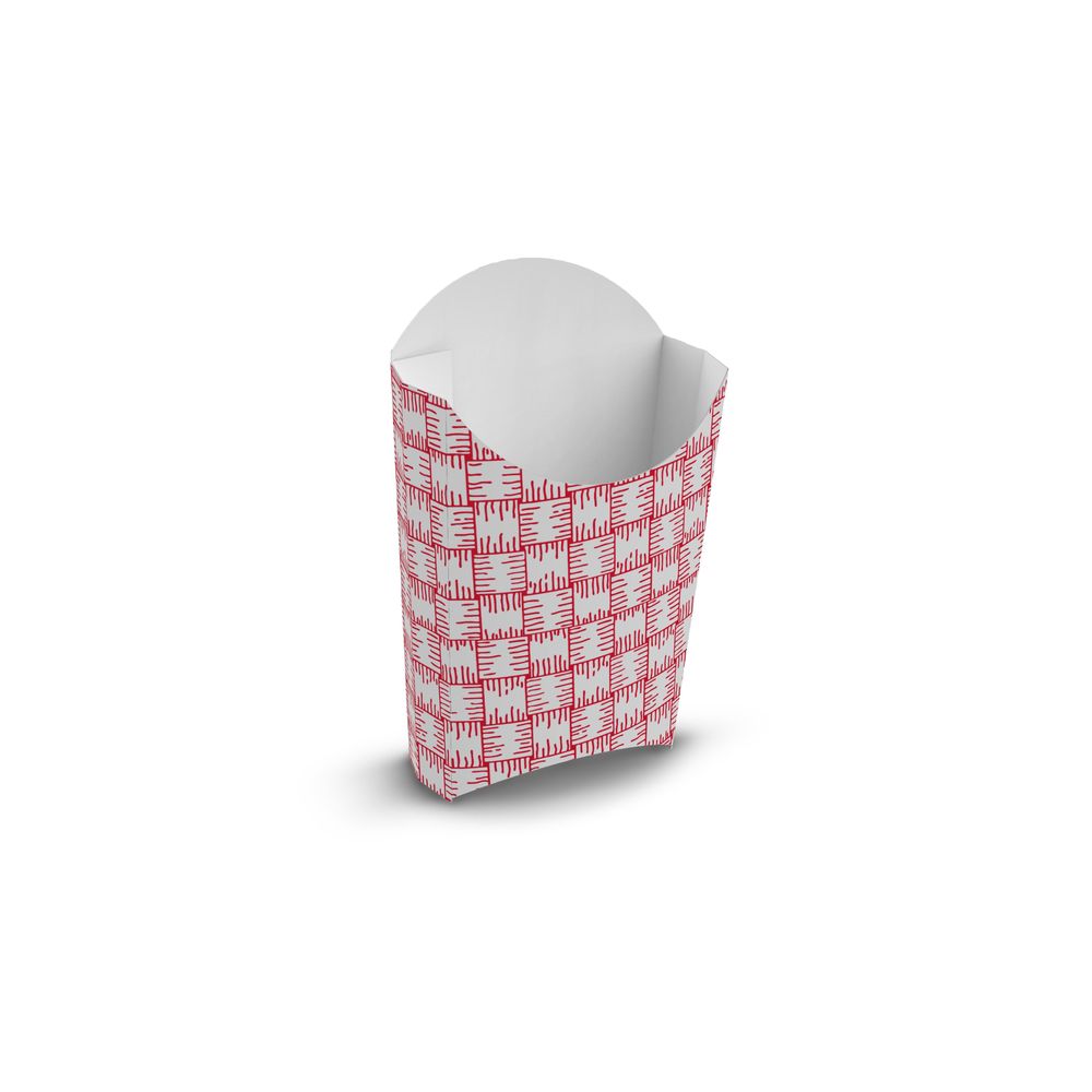 Basket Weave Red Plaid Large FF3 Fry Carton