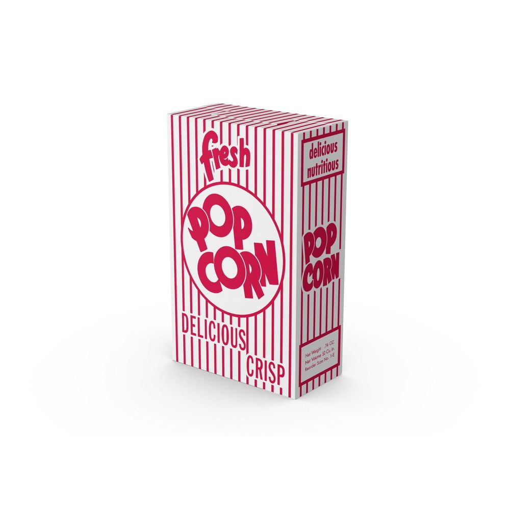1E Stock Print Automatic Bottom Popcorn Box