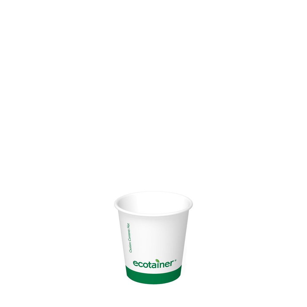 ecotainer PLA Coated Carte Blanc Print Paper Hot Cup