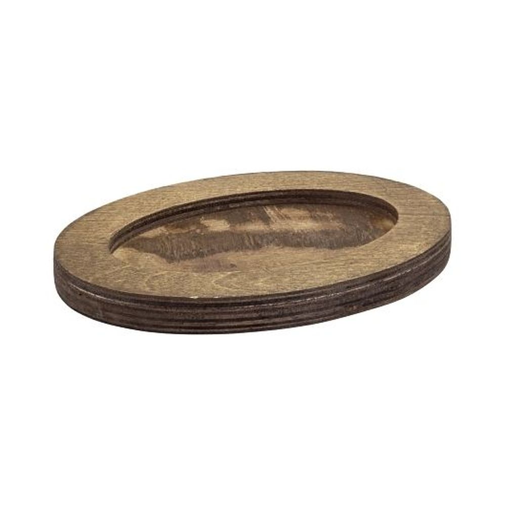Lodge Wooden Walnut Stain Underliner For Mini Oval Server -- 6 Per Case