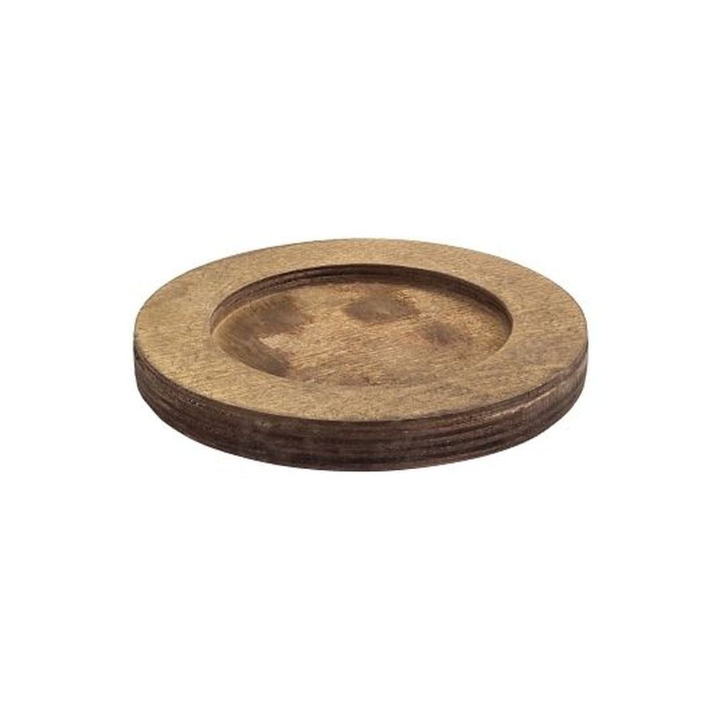 Lodge Wooden Walnut Stain Underliner For Mini Server Bowl -- 6 Per Case