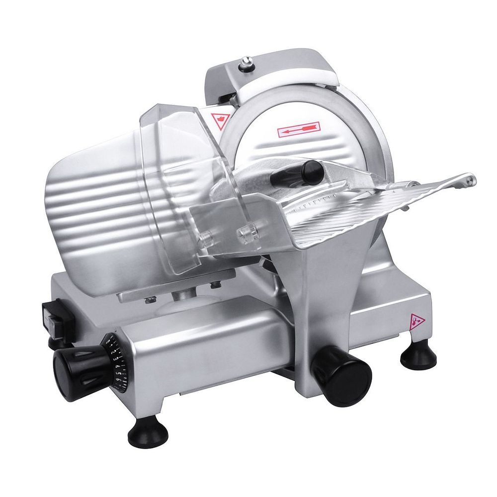 Eurodib Electric Belt-drive Meat Slicer With 8 Inch Blade, 14.7 X 15.7 X 12 Inch