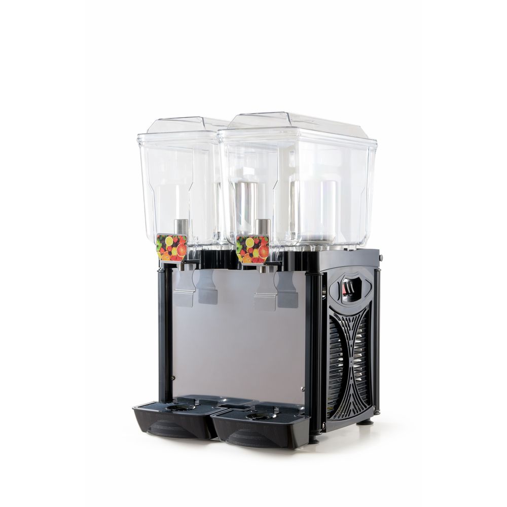 Cofrimell 110v Commercial Juice Dispenser With 2 Tanks, 3 Gallon Capacity