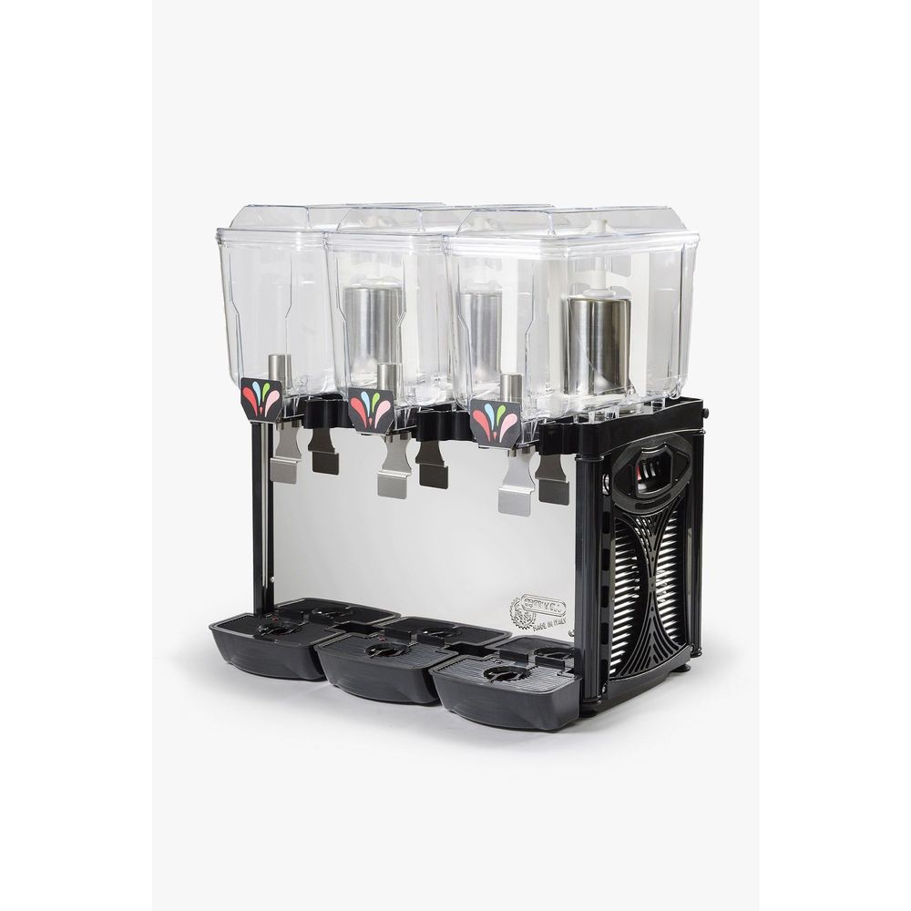 Cofrimell 110v Commercial Juice Dispenser With 3 Tanks, 3 Gallon Capacity