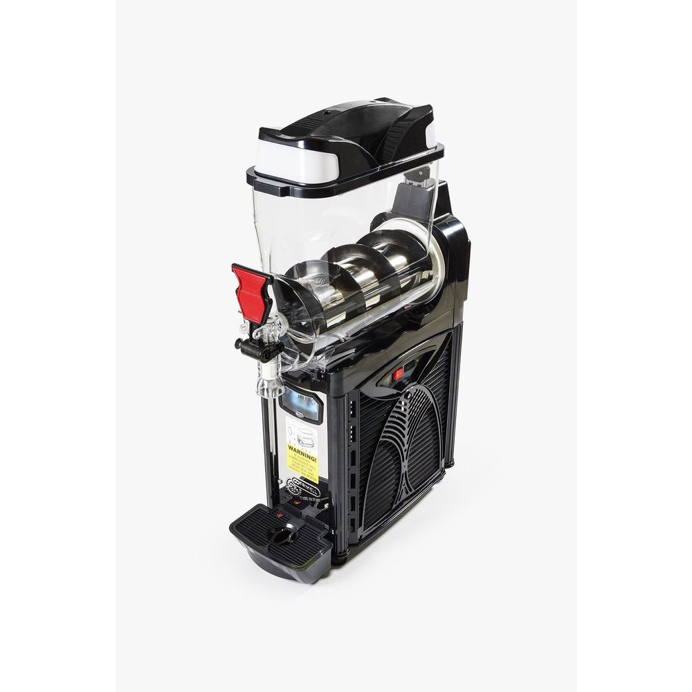 Cofrimell Black Commercial Frozen Slush Dispenser With 1 Tank, 2.6 Gallon Capacity
