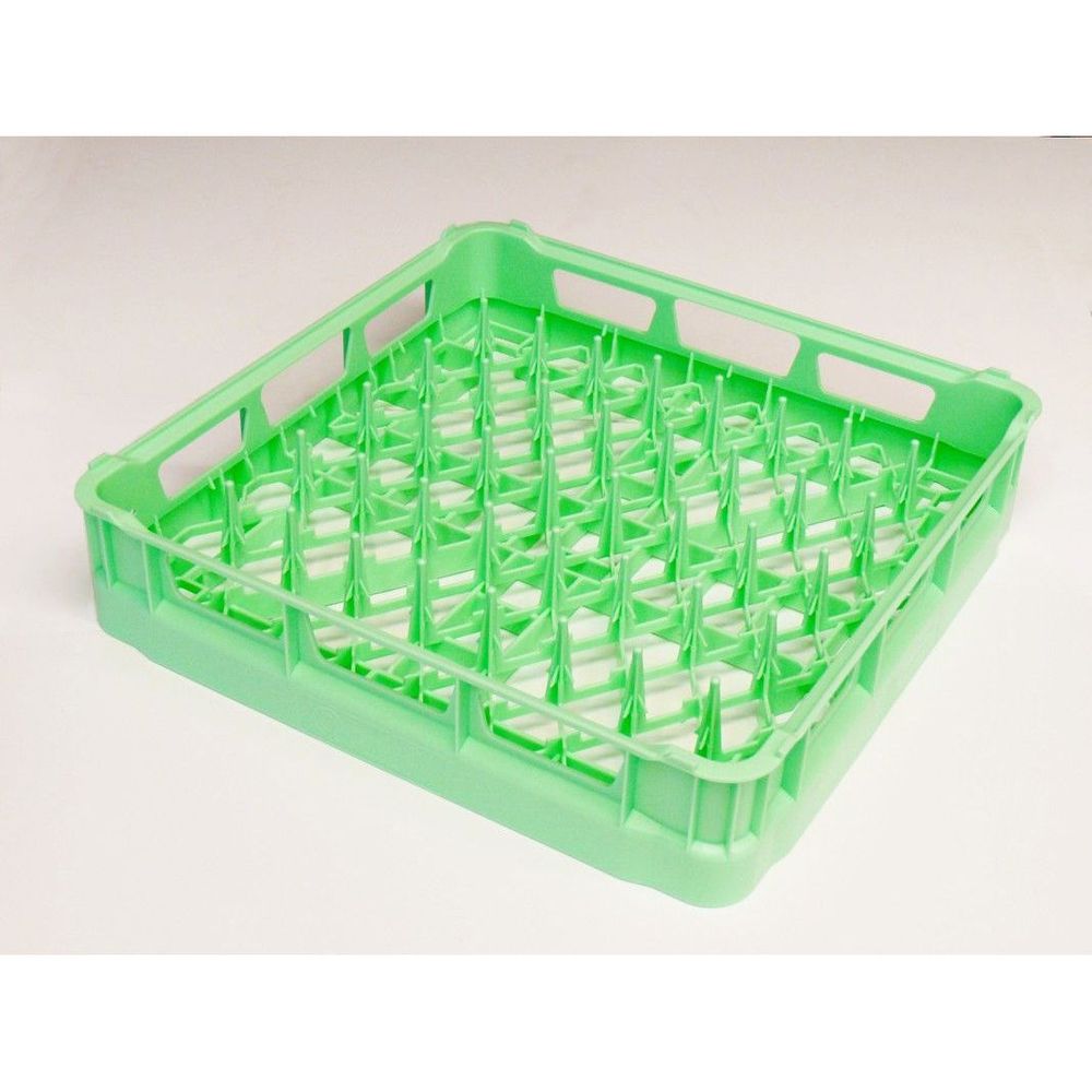 Lamber Plastic Dishwasher Plate Rack With Pegs For 12-18 Plates, 19.75 X 19.75 X 23 Inch