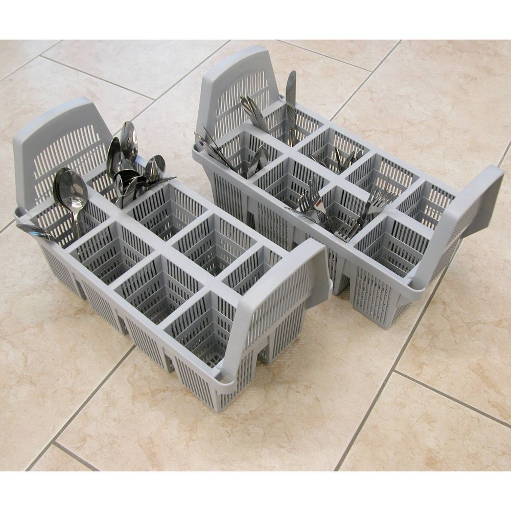 Lamber Plastic 8 Compartments Cutlery Basket For Dishwasher, 19.75 X 19.75 X 23 Inch