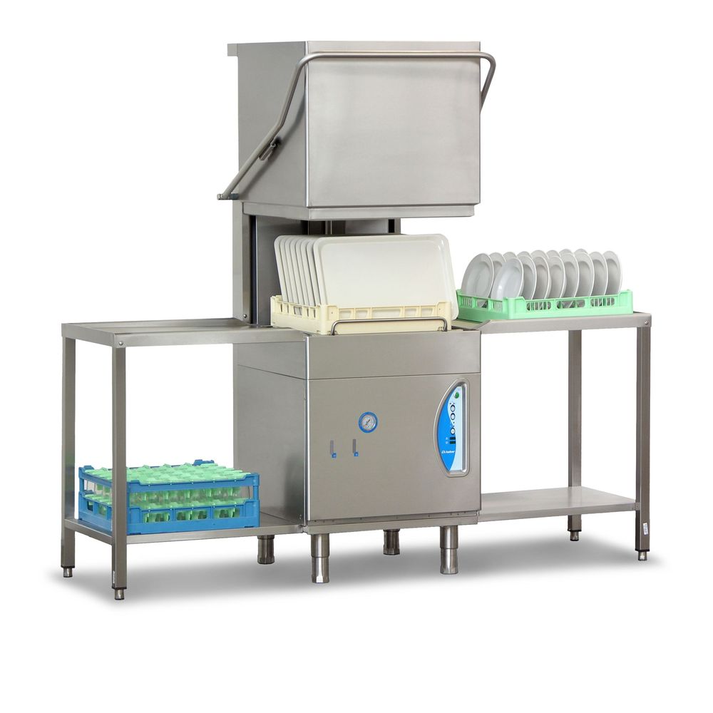 Lamber Three Phase High Temperature Pass Through Dishwasher, 26.3 X 30.1 X 57 Inch