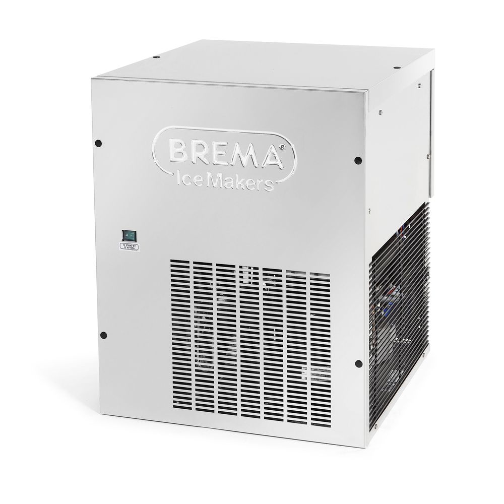 Brema G Series Stainless Steel Undercounter Ice Flake Machine Without Bin - 668 Lbs/24 Hrs Production, 22 X 22 X 27.5 Inch