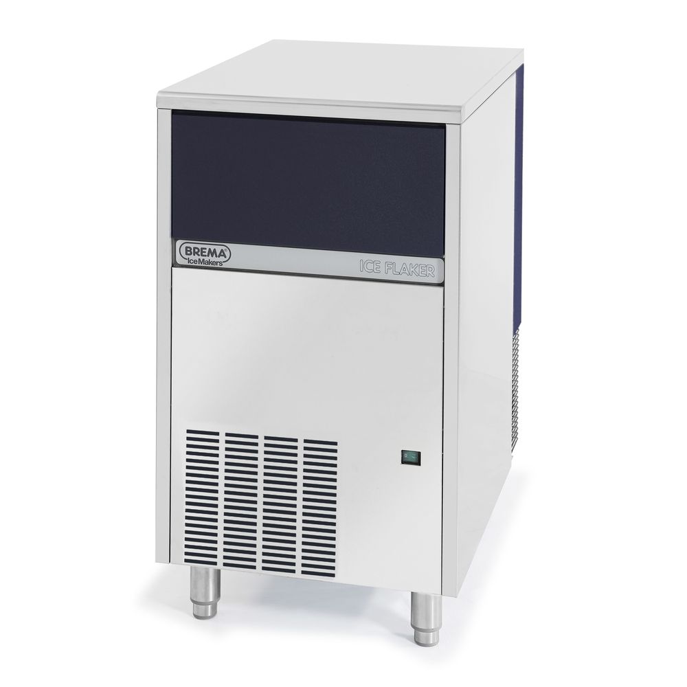 Brema Gb Series Stainless Steel Undercounter Ice Flake Machine With 66 Pound Bin - 253 Lbs/24 Hrs Production, 26 X 19.5 X 31.5 Inch