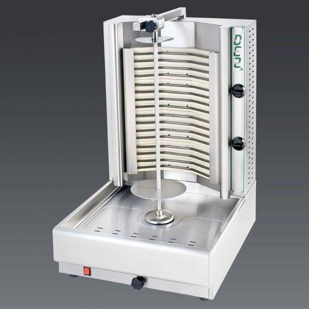Visvardis 208v Electric Gyro And Shawarma Machine With 66-100 Pound Meat Capacity, 25 X 21 X 33 Inch