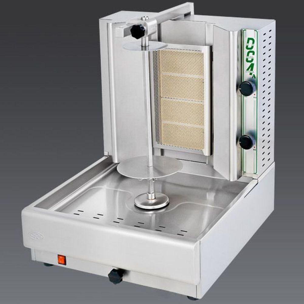 Visvardis Gas Shawarma And Gyro Machine With 40-70 Pound Capacity, 25.25 X 20.9 X 26 Inch