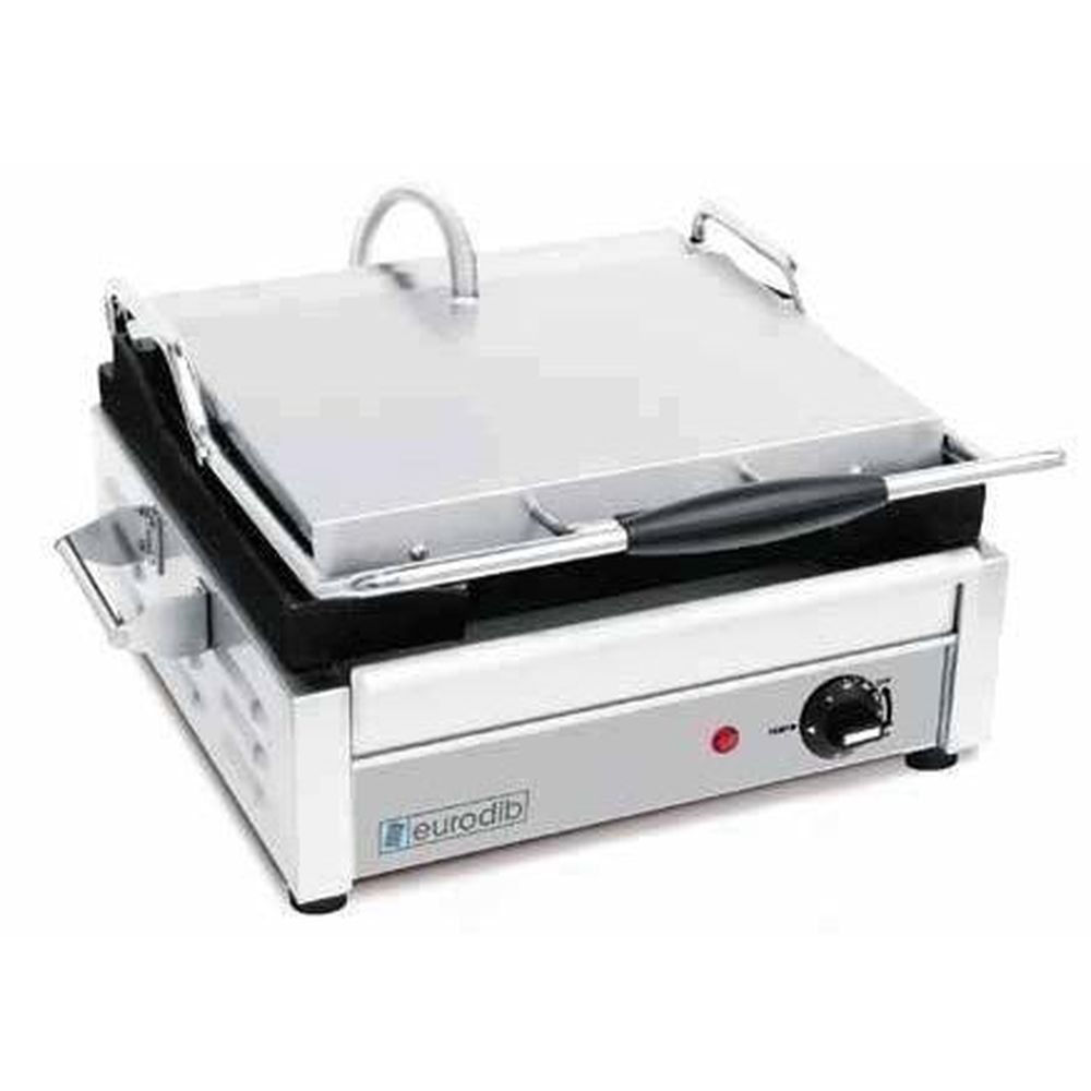 Eurodib Sfe Series 120v Electric Medium All Sides Flat Commercial Panini Grill, 17.7 X 16.1 X 9.3 Inch