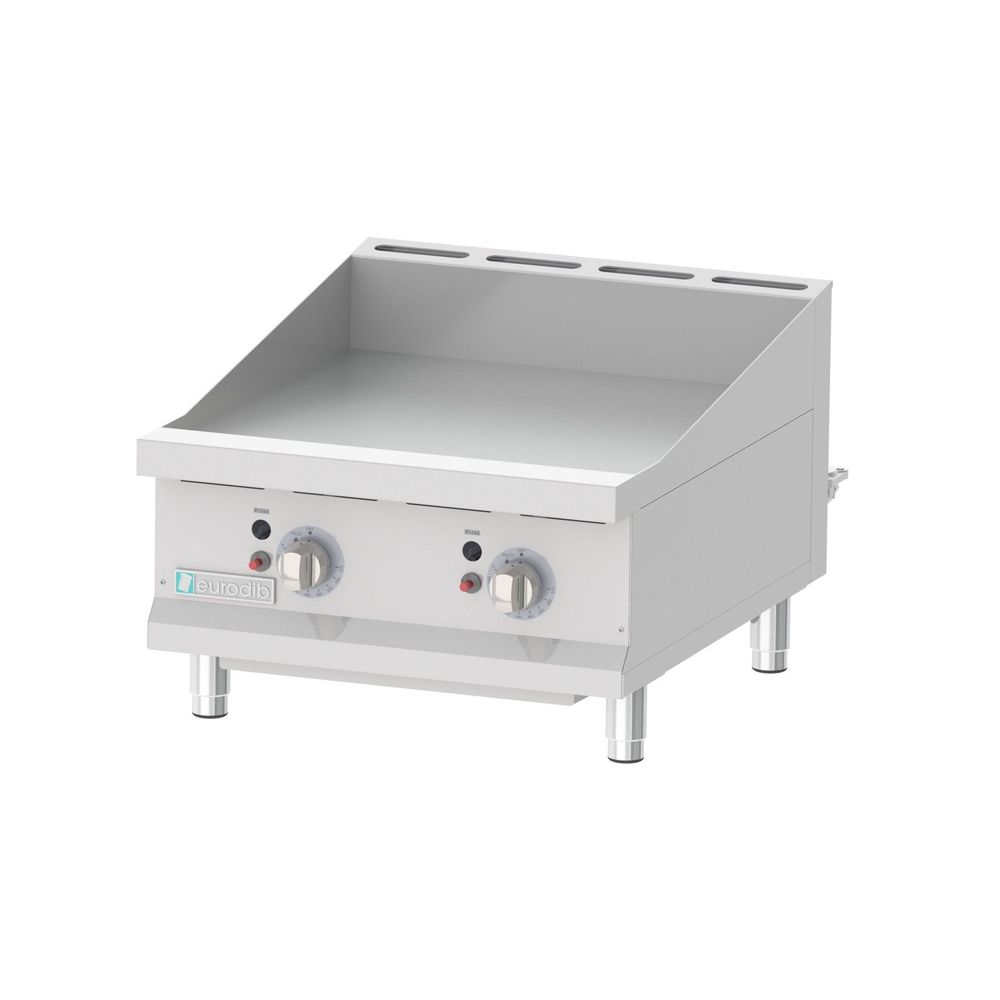 Eurodib 24 Inch Natural Thermostatic Gas Griddle, 24.5 X 29 X 19 Inch