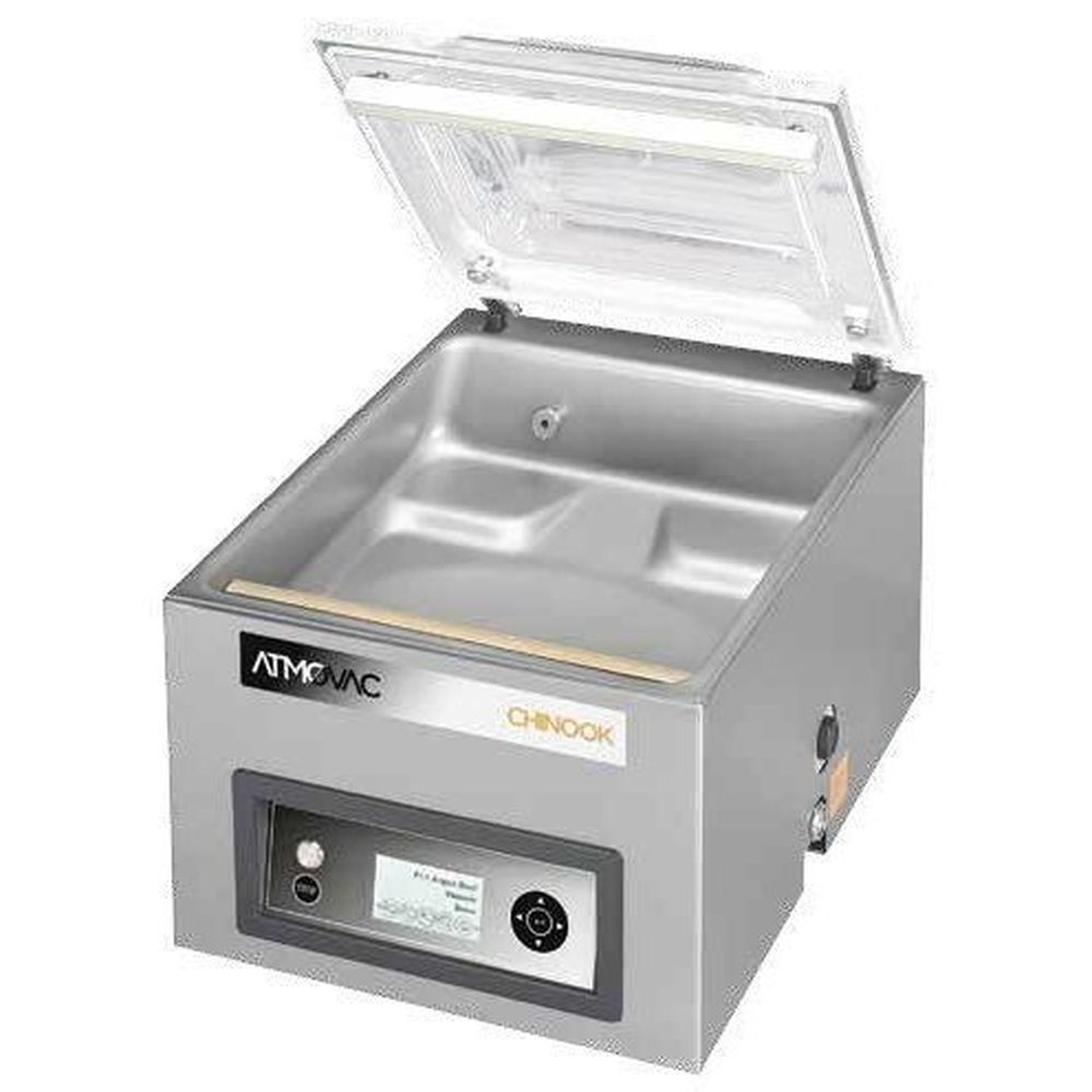 Atmovac Chinook Premium Chamber Vacuum Machine With Sensor And Liquid Control, 14 Inch Seal Bar, 21.75 X 17.75 X 16 Inch