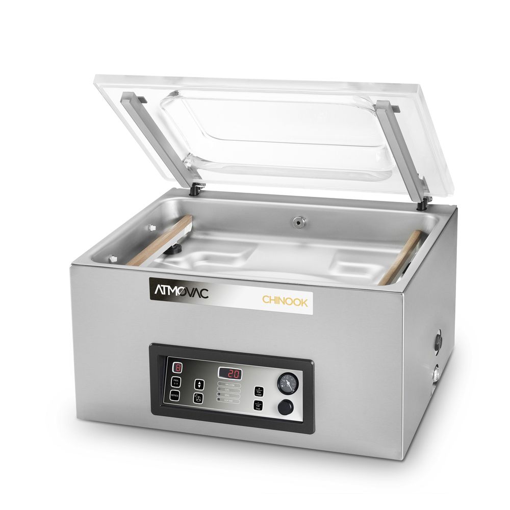 Atmovac Chinook Premium Chamber Vacuum Machine With Sensor Control And 16 Inch Double Sealing Bar, 20.75 X 27.5 X 17.25 Inch