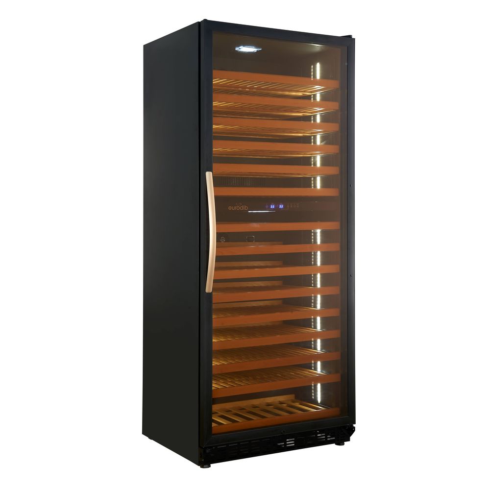 Eurodib Dual Temperature Wine Cooler/refrigerator For 255 Bottles, 29.3 X 32.2 X 79.2 Inch