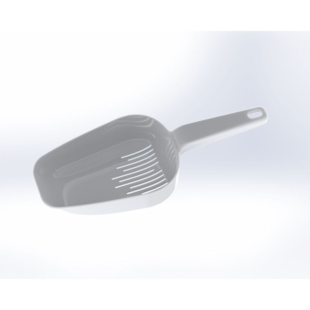 Brema Plastic Scoop For Ice Machines, 10 X 4 X 1.5 Inch