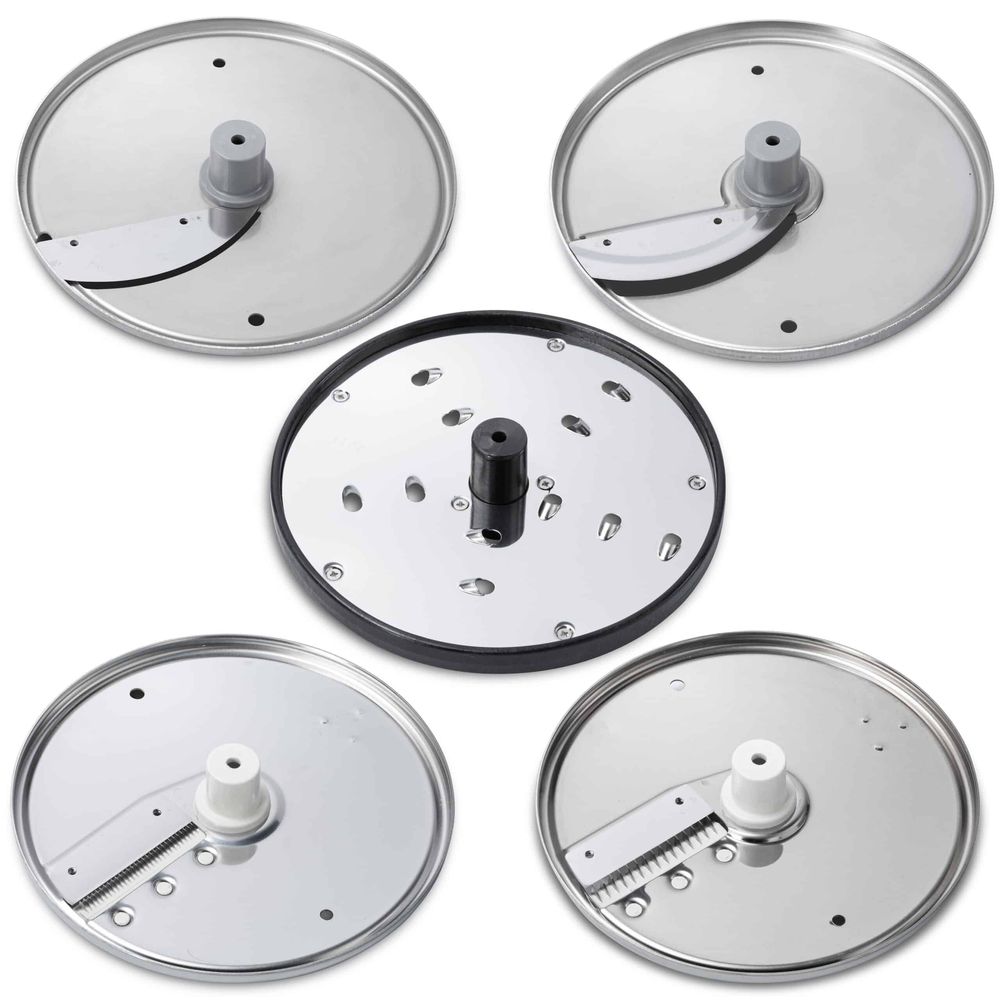 Dito Sama 175 Mm Cutting Discs Set For Vegetable Slicer/cutter Mixer, Set Of 5