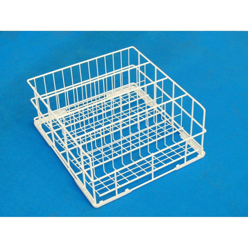 Lamber Coated Stainless Steel Inclined Glass Rack, 15.75 X 15.75 X 6.5 Inch