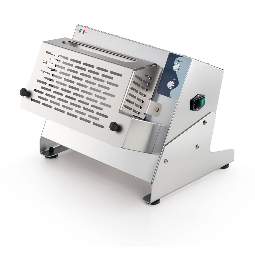 Eurodib Stainless Steel Countertop P-roll Dough Sheeter With 12.6 Inch Single Roller, 18 X 18.5 X 15.4 Inch