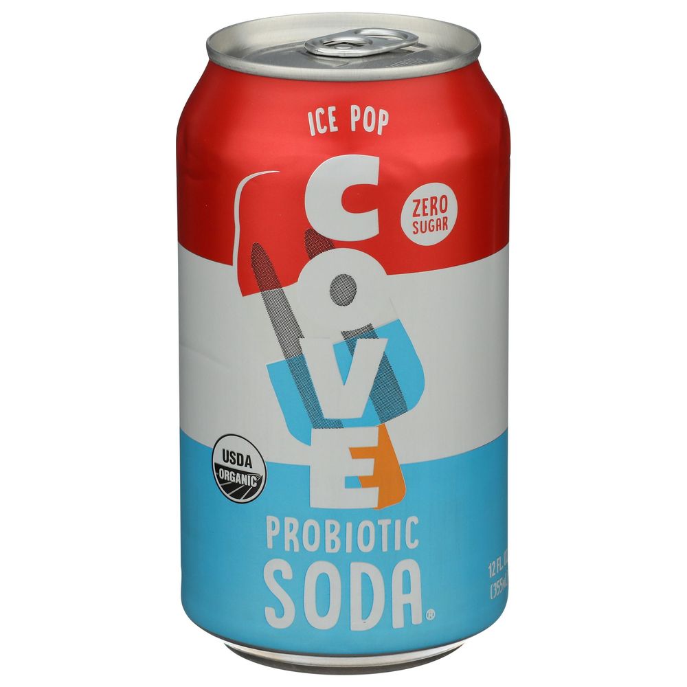 Cove Ice Pop Probiotic Soda, 12 Fluid Ounce -- 12 Per Case