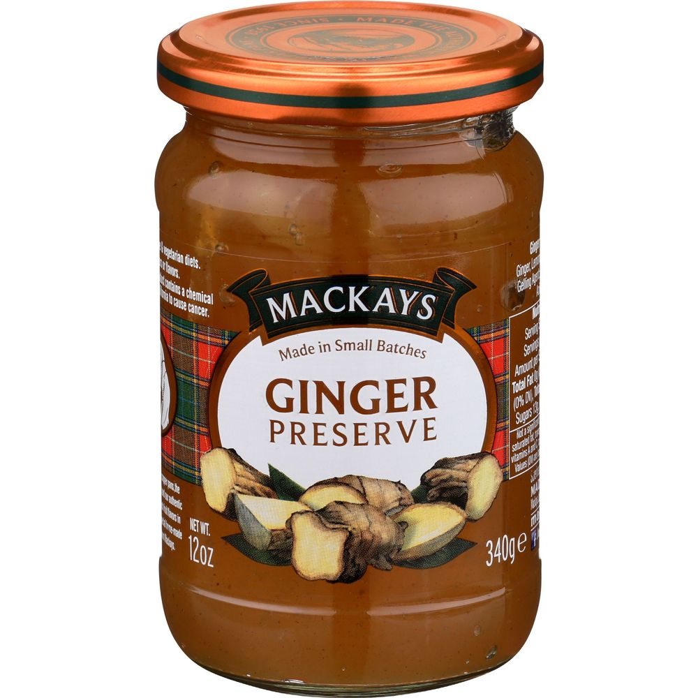 Mackays Spiced Ginger Preserve, 12 Ounce -- 6 Per Case