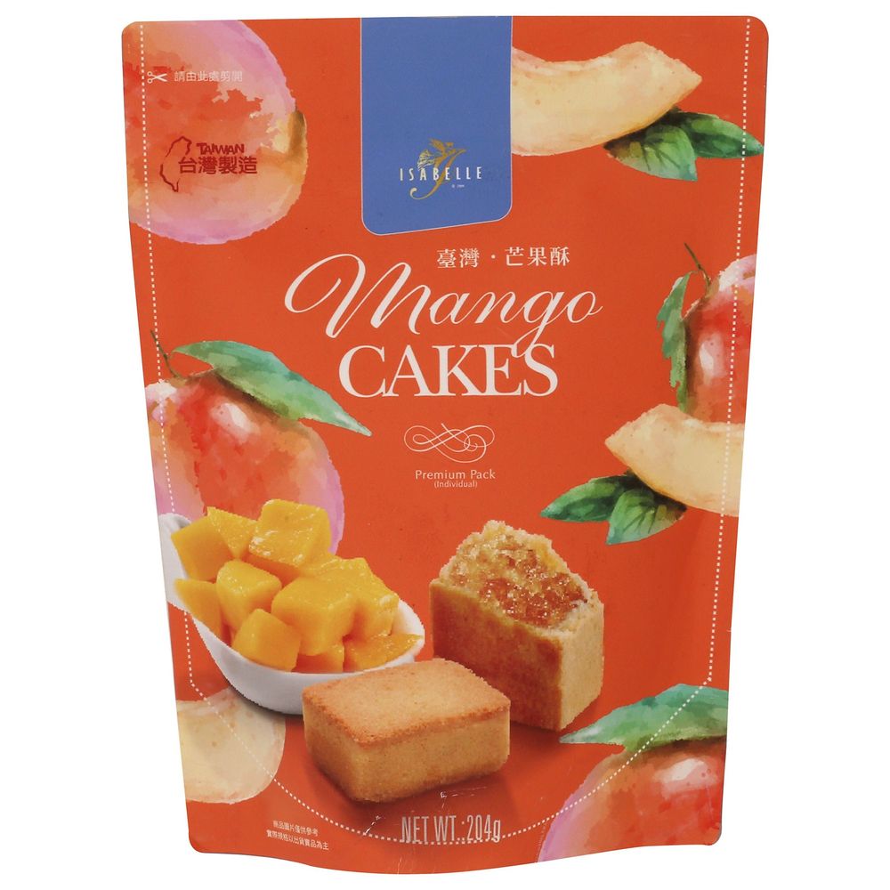 Isabelle Mango Cakes, 7.2 Ounce Pouch -- 6 Per Case