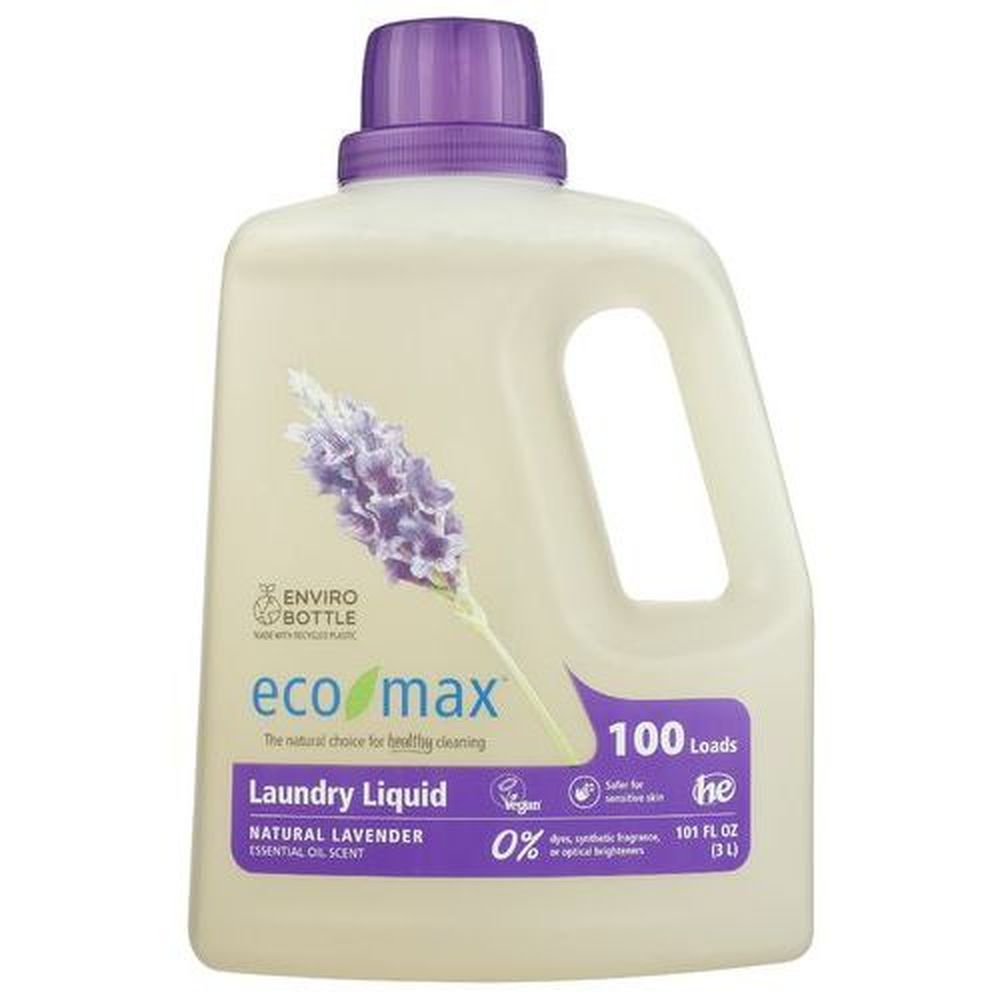 Eco Max Lavender Laundry Liquid, 101 Fluid Ounce -- 4 Per Case