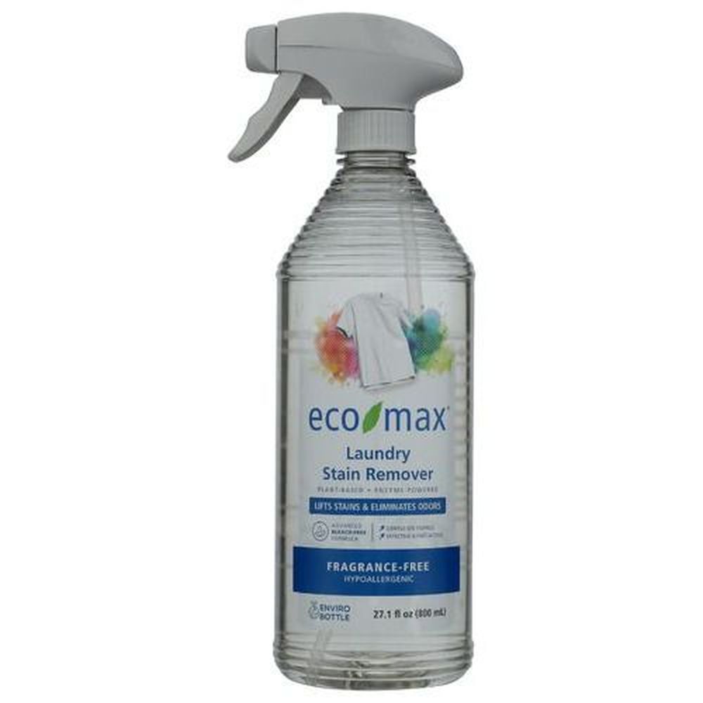 Eco Max Fragrance Free Laundry Stain Remover, 27.1 Fluid Ounce -- 4 Per Case