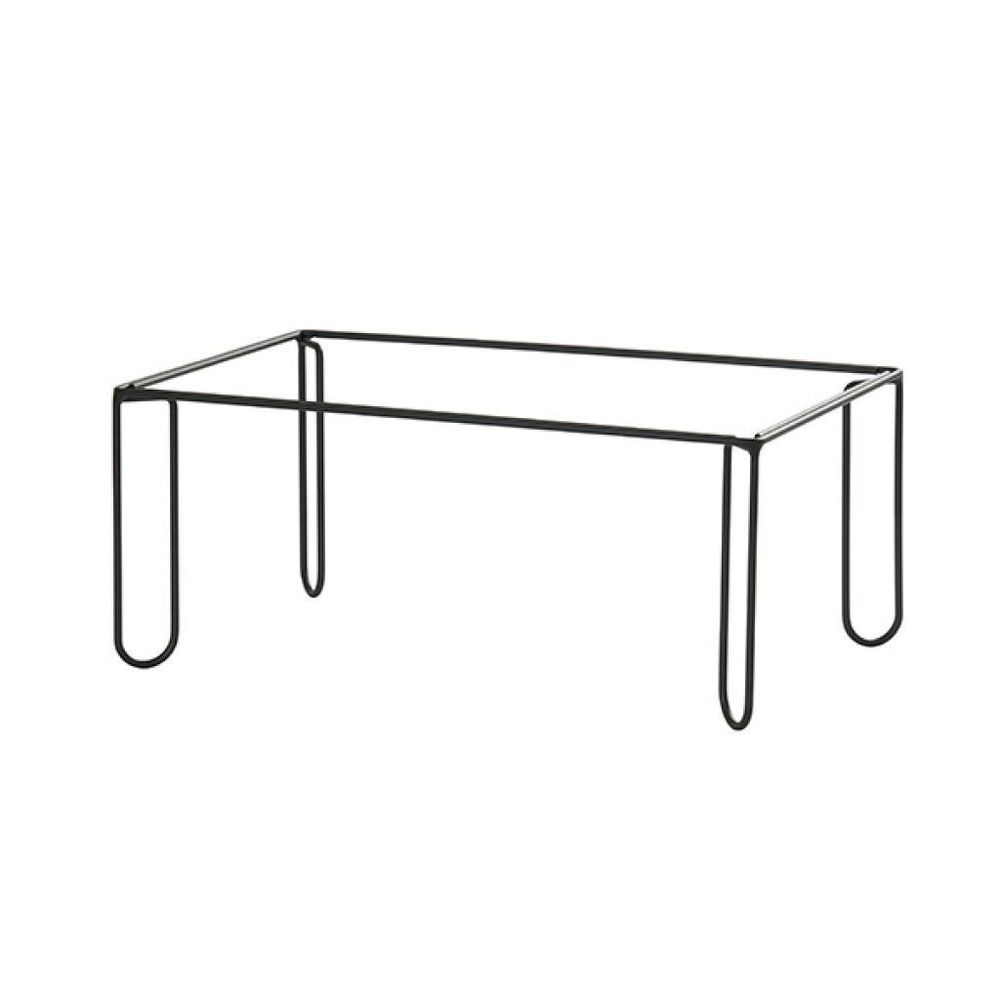 Cal-mil Logan Collection Black Wire Tall Riser Frame, 12 X 20 X 9 Inch