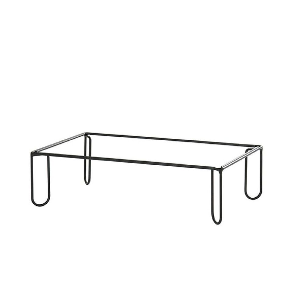 Cal-mil Logan Collection Black Wire Medium Riser Frame, 12 X 20 X 6 Inch