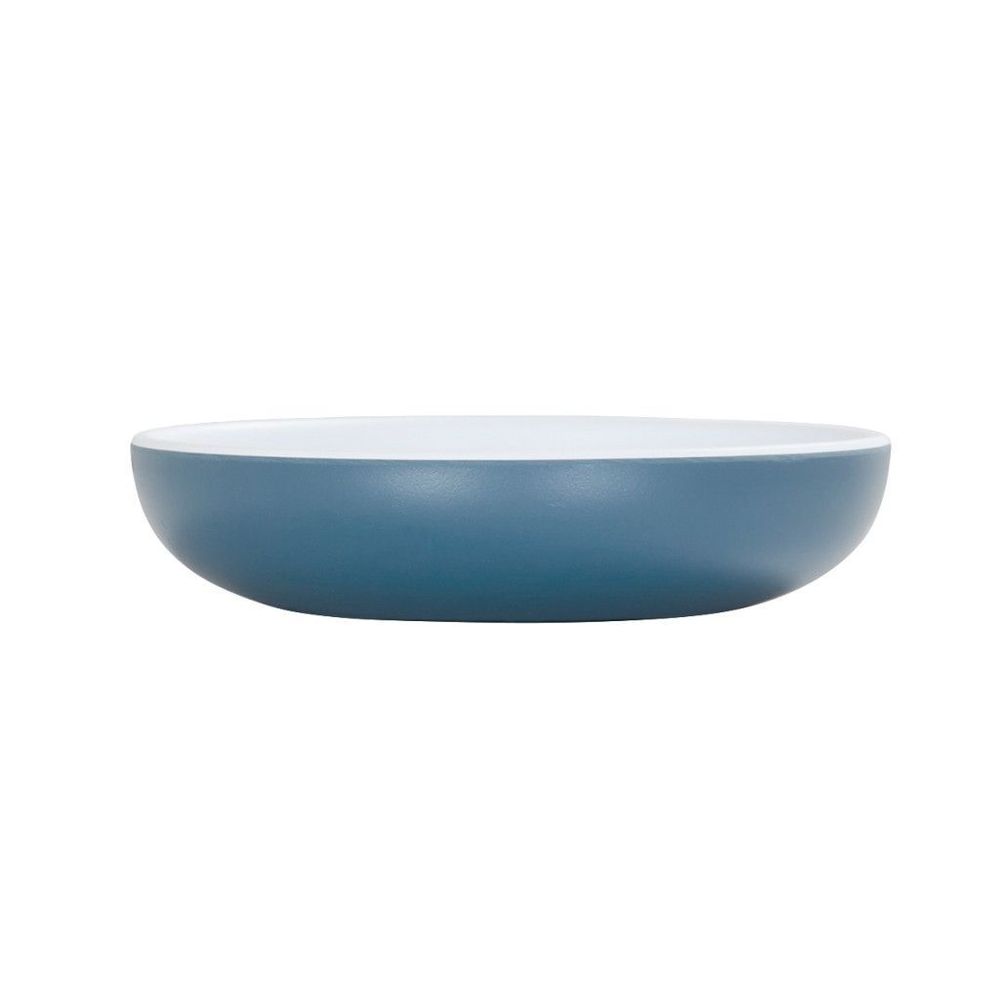 Cal-mil Colección Sophie Tazón De Melamina Azul Piedra Y Blanco, Capacidad De 12 Onzas -- 6 Por Caja