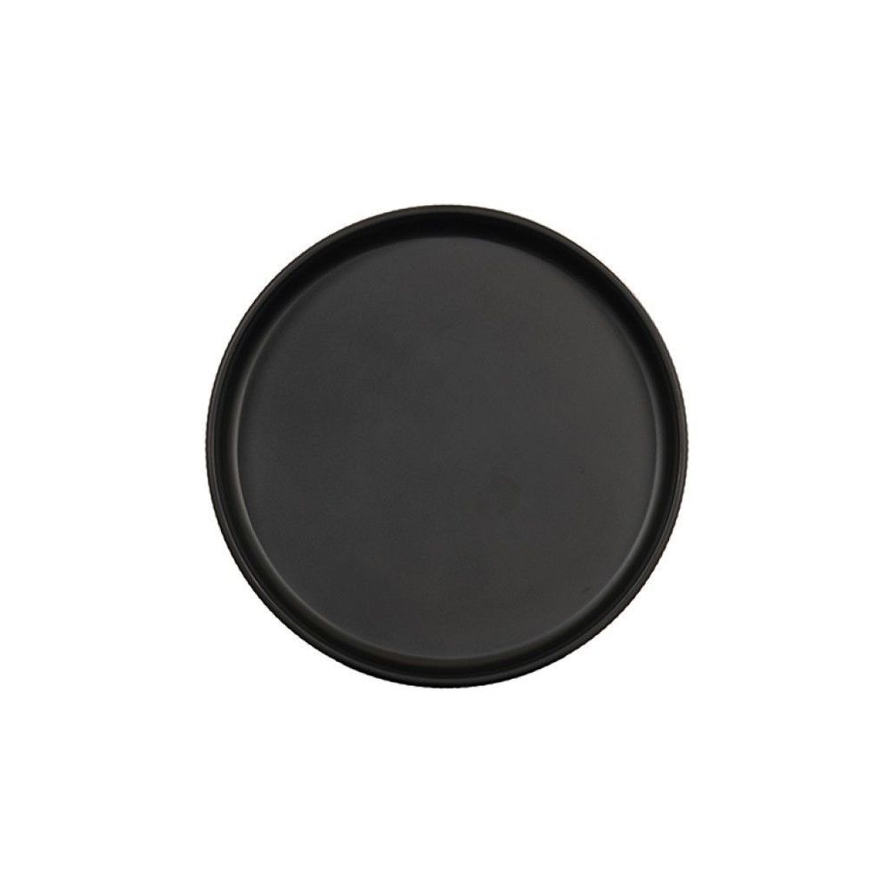 Cal-mil Colección Arista Plato De Melamina Negro, 6 Pulgadas De Diámetro -- 6 Por Caja