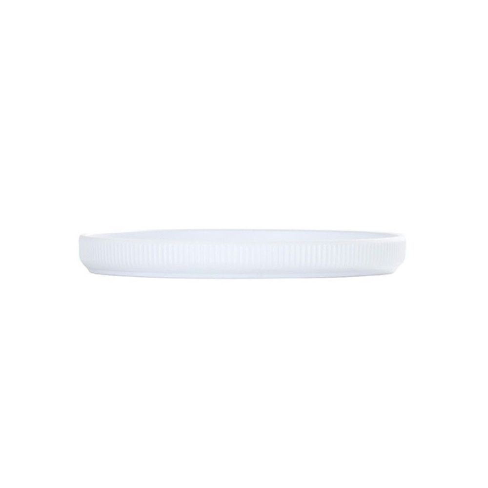 Cal-mil Colección Arista Plato De Melamina Blanco, 6 Pulgadas De Diámetro -- 6 Por Caja