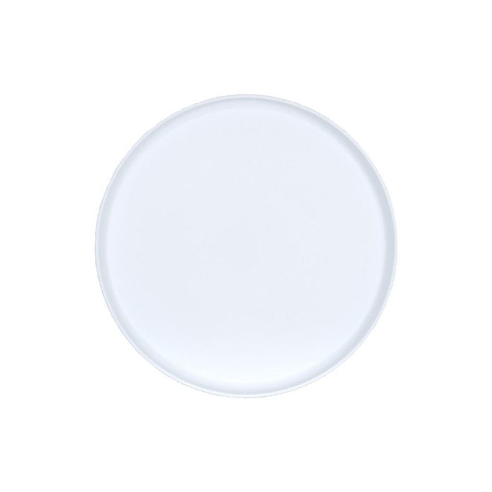 Cal-mil Arista Collection White Melamine Raised Rim Plate, 14 Inch Dia. -- 6 Per Case
