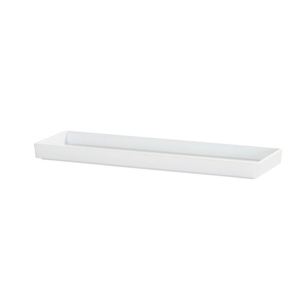 Cal-mil White Melamine Serving Tray, 20 X 6 X 1 Inch -- 3 Per Case