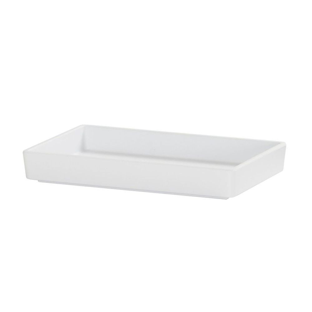 Cal-mil White Melamine Serving Tray, 10 X 6 X 1 Inch -- 3 Per Case