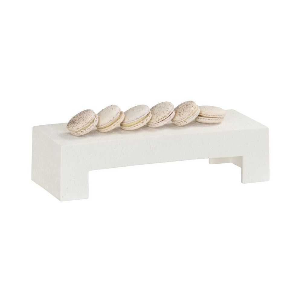 Cal-mil Resin Collection Ivory Rectangle Riser, 15 X 6 X 4 Inch