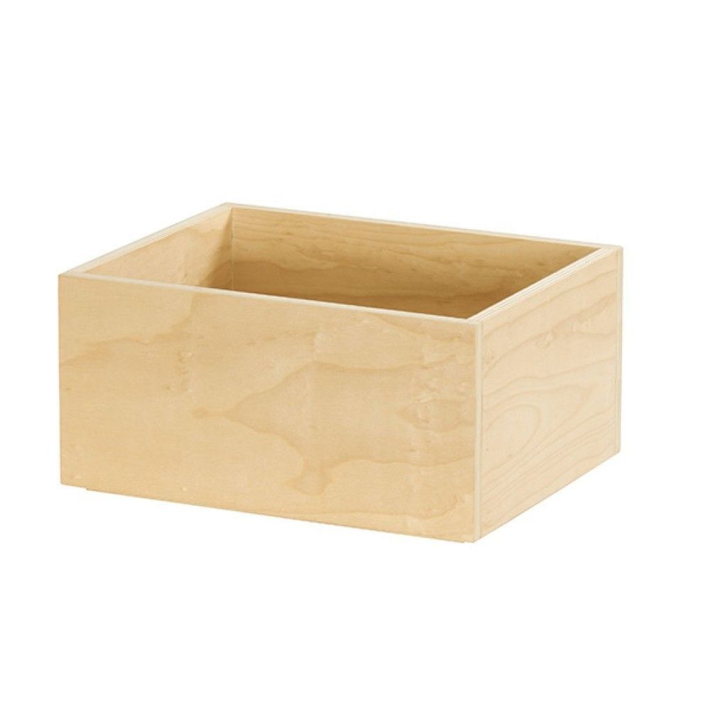 Cal-mil Logan Collection Birch Wood Tall Tray, 10 X 12 X 6 Inch