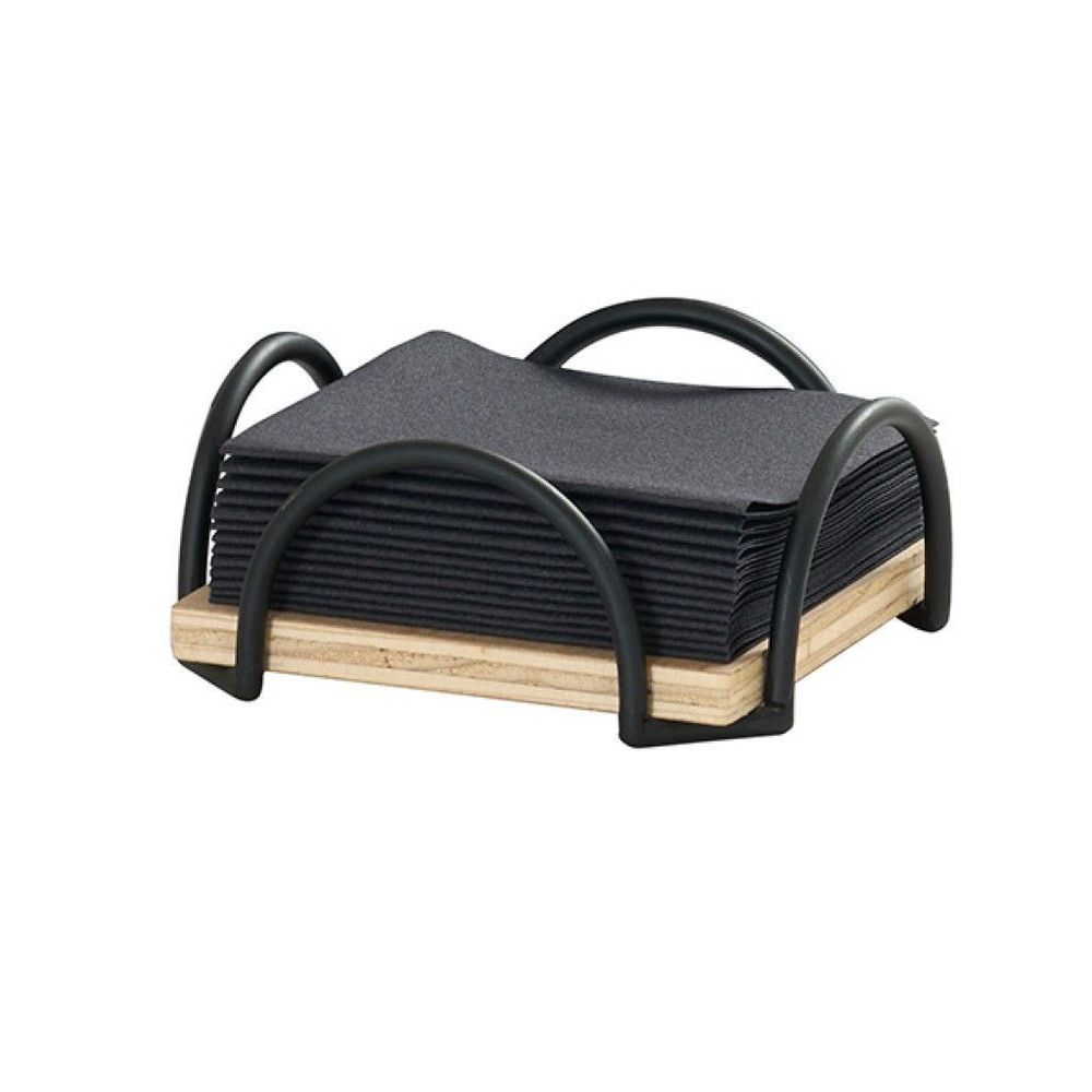 Cal-mil Logan Collection Black Wire Bar Napkin Holder, 5 X 5 Inch