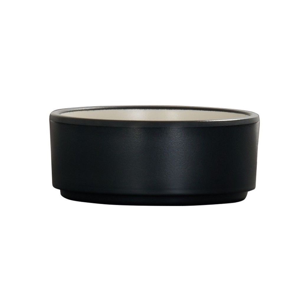 Cal-mil Hudson Collection Black And Ivory Melamine Ramekin, 4 Inch -- 6 Per Case
