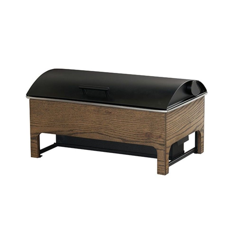 Cal-mil Melrose Collection Chocolate Brown Oak Wood Chafer, 14 X 22 X 13.5 Inch