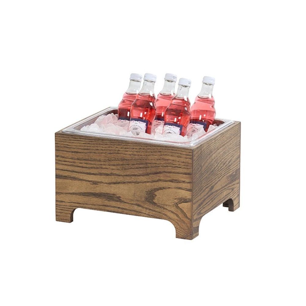 Cal-mil Melrose Collection Chocolate Brown Oak Wood Ice Housing, 13.25 X 11 X 8.25 Inch