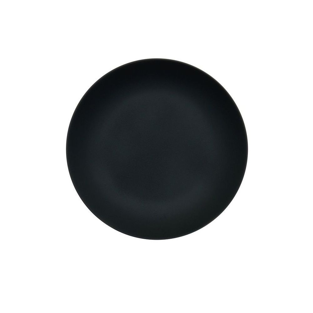 Plato De Melamina Negro De La Colección Cal-mil Classic Coupe, 6 Pulgadas -- 6 Por Caja